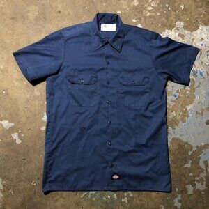 Dickies Men's Navy and Blue Shirt